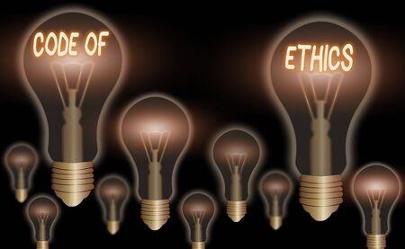 144435998 handwriting text code of ethics conceptual photo basic guide for professional conduct and imposes du - Code of Ethics